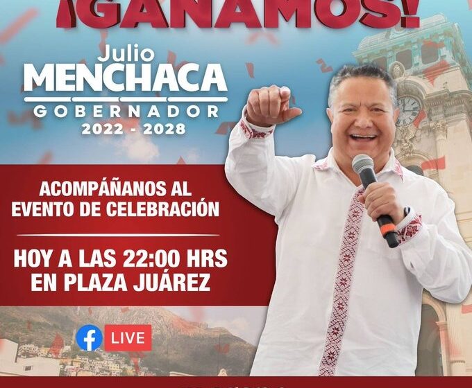  Gana Julio Ramón Menchaca el Gobierno de Hidalgo