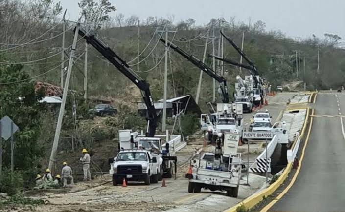  La CFE ha restablecido el suministro eléctrico al 96% de los afectados por el paso del huracán Agatha