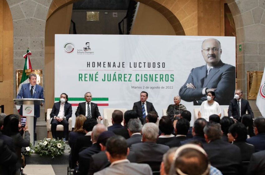  Homenaje luctuoso en el Senado de la República a René Juárez Cisneros